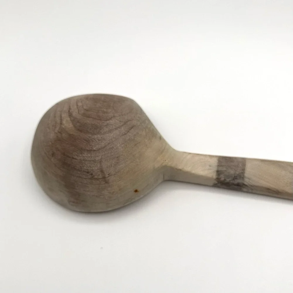 Vintage‎ Hand Carved Wooden Scoop Ladle Rustic Farmhouse Primitive Grain Server